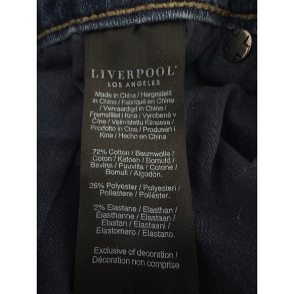 Liverpool Los Angeles Women's High-Rise Straight Crop Jeans – Size 10/30 - Picture 6 of 6